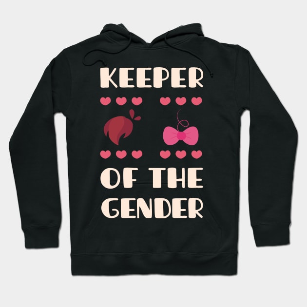 keeper of the gender reveal baby announcement party Hoodie by Tesszero